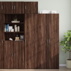 vidaXL Dulap depozitare slim stejar maro 45x42,5x225 cm lemn prelucrat 3281293