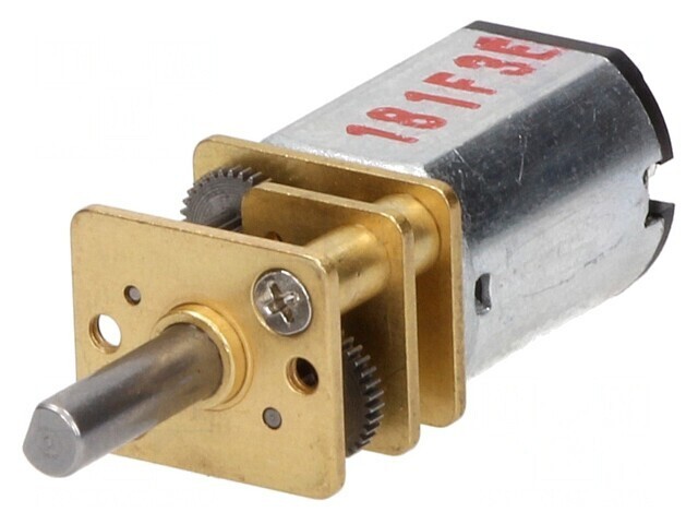 Motor DC cu Transmisie 6V 1,6A Ax Crestătură D 75:1
