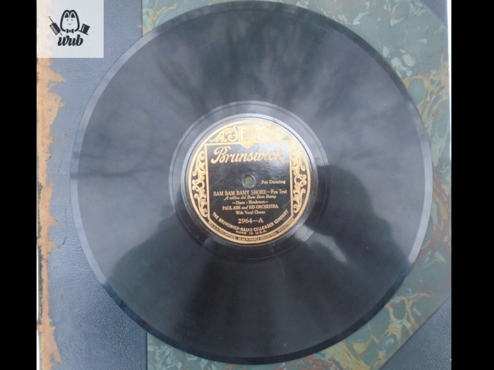 Paul Ash and his orchestra disc patefon/gramofon