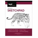 Caiet pentru schite cu tema animale, 50 file, hartie 80 g mp, 28 x 35,5 cm, coperta carton visinie, Perfect Bound, pentru desen si ilustratii