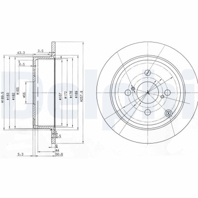 DELPHI BG3889 Disc frana foto
