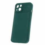 Husa Honeycomb iPhone 13 cu protectie camere verde