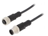 Cablu senzori/automatizări M12-M12 1m