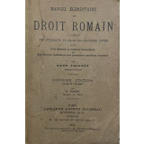 Manuel elementaire de droit romain, 1931