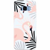 Husa silicon pentru Samsung S8 Plus, Flamingo