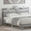 VidaXL Tăblie cap cu raft cu headboard sonoma gri 180 cm Lemn compozit 859713