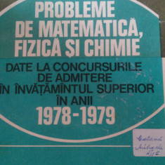 Probleme de matematica fizica chimie 1980