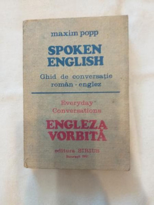 Maxim Popp - Spoken english - Ghid de conversatie roman - englez foto