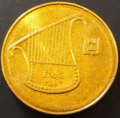 Moneda 1/2 NEW SHEQEL - ISRAEL, anul 2014 *cod 821 = UNC + LUCIU de BATERE foto
