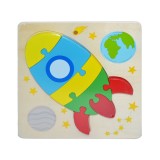 Cumpara ieftin Puzzle Lemn Incastru, Animale/Insecte/Vehicule 7 piese