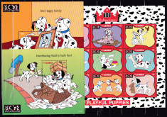 DB1 Disney 101 Dalmatieni 3 MS + 6 SS 3 poze MNH foto