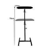 Suport Brat Reglabil XXL/SLIM, 30x40cm/70x37cm, Inaltime 70-110cm, Piele Sintetica Premium, Vopsit Electrostatic