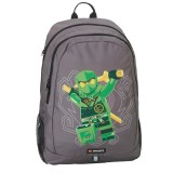 Ghiozdan băieți neechipat LEGO - design NinjaGo, Green