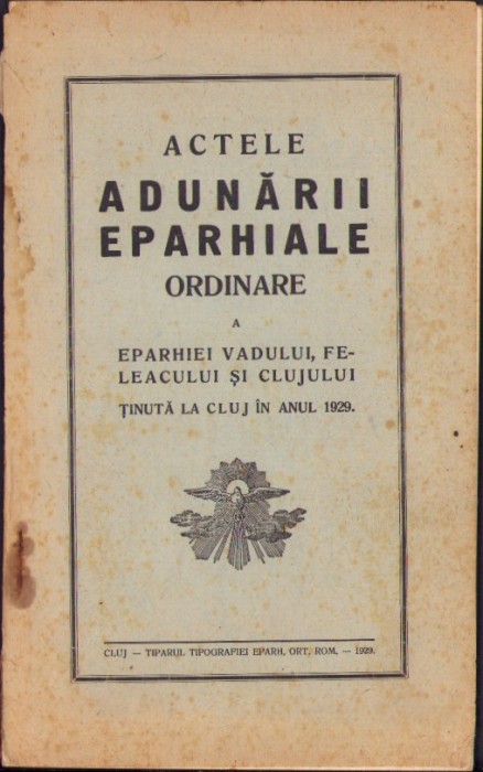 Actele Adunării Eparhiale ordinare a Eparhiei Vadului, Feleacului și Clujului