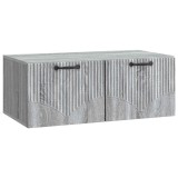 vidaXL Oglindă TV montată pe perete Sonoma gri 78,5 x 41 x 30 cm 899031