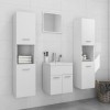 Gossi set mobilier de baie, alb, lemn prelucrat