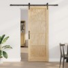 Ușa glisantă cu set de accesorii 78x211 cm Lemn solid din pin