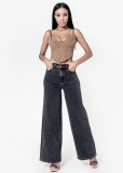 Cumpara ieftin Blugi negri dama wide leg Nina Carter YY300-7 M10