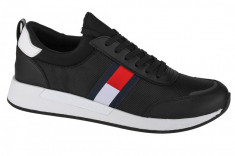 Pantofi pentru adida?i Tommy Hilfiger Jeans Flexy Lycra EM0EM00632-BDS negru foto