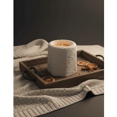 Lumanare Ceramica din Soia, Vintage, Ciocolata Neagra, 270 g