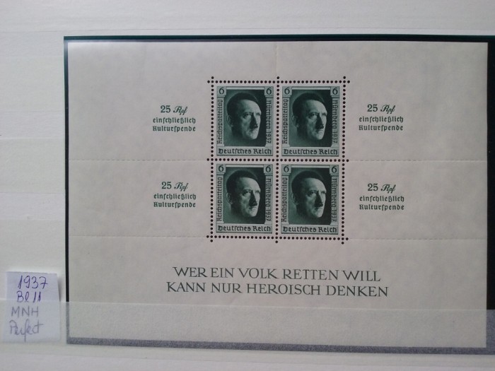 1937-Germania-Block 11-MNH