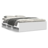 Cumpara ieftin Cadru de pat, alb, 120x200 cm, lemn prelucrat