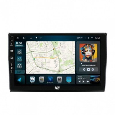 Navigatie Fiat Bravo (2006-2014) 4GB RAM Android 13 Quadcore DSP GPS Wi-FI Carplay Android Auto USB Bluetooth Waze Touchscreen 9 inch foto