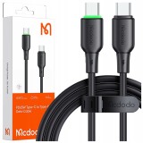 Mcdodo Usb-C Cablu De &Icirc;ncărcare Rapidă Pentru Samsung Apple Usb Tip C 65W 1M Led Negru