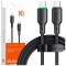 Mcdodo Usb-C Cablu De &Icirc;ncărcare Rapidă Pentru Samsung Apple Usb Tip C 65W 1M Led Negru