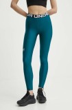 Under Armour leggins de antrenament HG Authentics culoarea verde, cu imprimeu, 1383559