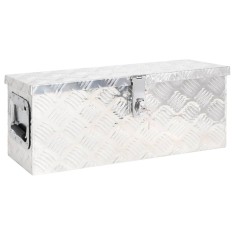 Cutie de depozitare, argintiu, 60x23,5x23 cm, aluminiu