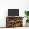 Gossi dulap tv stejar afumat 80x35x54 cm lemn prelucrat