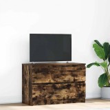 Dulap TV Stejar afumat 80x35x54 cm Lemn prelucrat