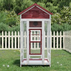 vidaXL Colivie de păsări cafeniu 91,5x53x170 cm lemn masiv de pin
