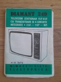 Instructiuni de utilizare televizor Diamant 249 TV amplificator garantie acte