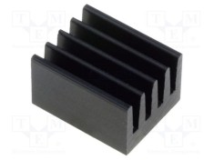Radiator extrudat negru 10mm x 8mm x 6mm 71K/W aluminiu FISCHER ELEKTRONIK