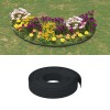 Borduri de gradina, 4 buc, negru, 10 m 10 cm, polietilena GartenMobel Dekor, vidaXL