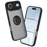 Husa iPhone 17 Air Asteroid GSM Glinth cu inel suport stand magnetic, negru