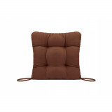 Perna decorativa pentru scaun de bucatarie sau terasa, dimensiuni 40x40cm, culoare Maro, Palmonix