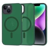 Husa pentru iPhone 14 - Techsuit HaloFrost&nbsp;MagSafe Series - Midnight Green