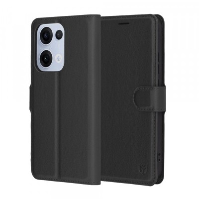 Husa pentru Oppo Reno13, Techsuit, Leather Folio, Neagra foto