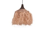 Cumpara ieftin Lustra Inart din fibre eco natural-negru 32x32x45+ cm
