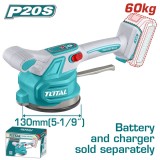 TOTAL - VIBRATOR CU VENTUZA PENTRU PLACI CERAMICE 20V (NU INCLUDE ACUMULATOR) PowerTool TopQuality