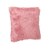 Perna decorativa, 51x51 cm, Pufoasa, Roz, Poliester, ATU-086438, Oem