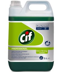 Detergent pentru spalarea manuala a vaselor Cif Professional, Extra Strong Lemon, 5L