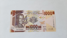 8. Bancnota Guineea 1000 francs 2017 foto