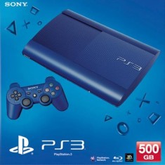 Consola PlayStation 3 Ultra Slim 500 GB Blue SH foto