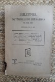 BULETINUL INSTITUTULUI DE LITERATURA PE ANUL 1923