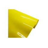 Folie auto PET Premium galben lucios anti-bule pentru colantare 16m x 1.52m