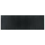 Cumpara ieftin Covor dreptunghiular, gri, 100x300 cm, bambus
